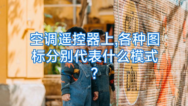 空调遥控器上,各种图标分别代表什么模式?