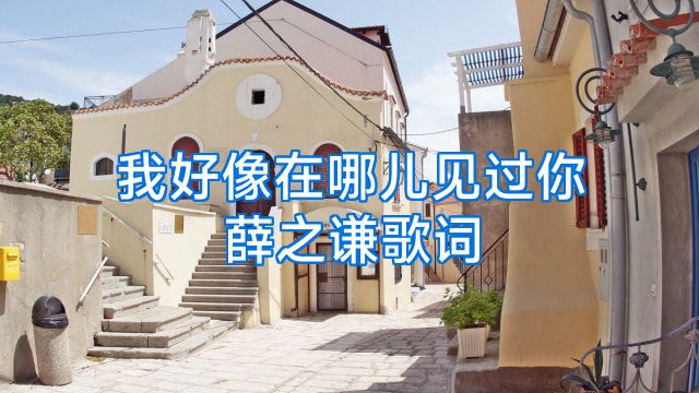 我好像在哪儿见过你薛之谦歌词