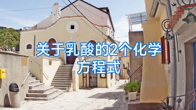关于乳酸的2个化学方程式