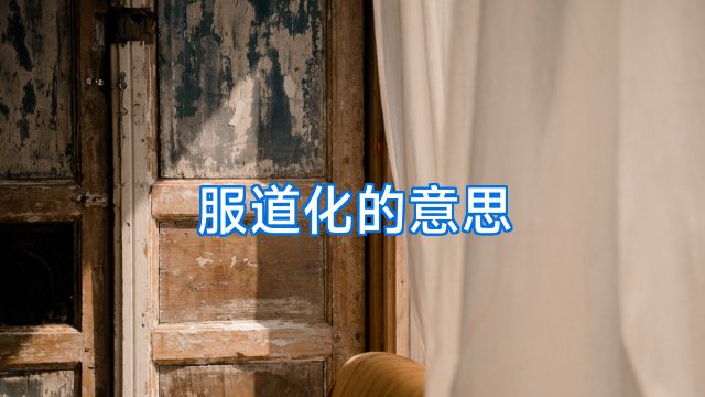 服道化的意思