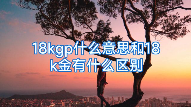 18kgp什么意思和18k金有什么区别