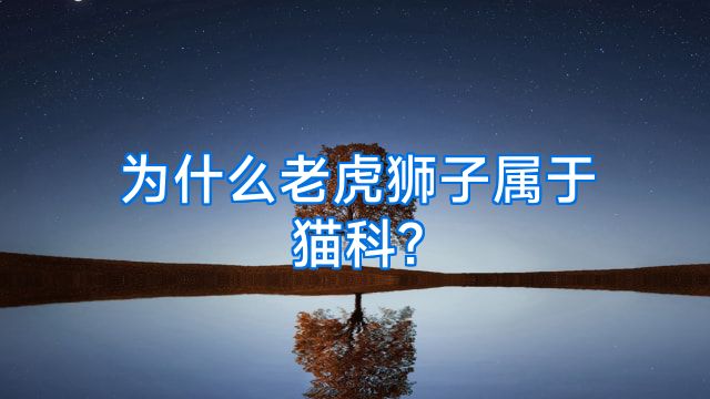为什么老虎狮子属于猫科?