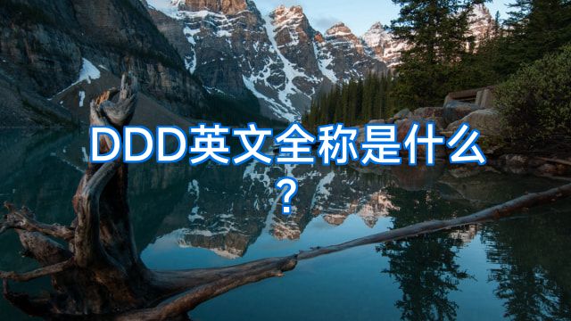 DDD英文全称是什么?