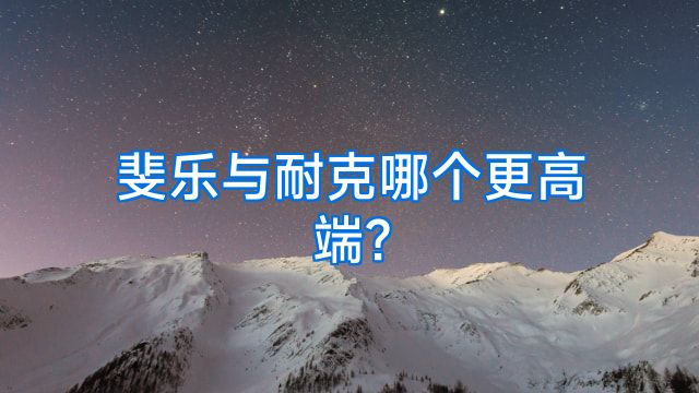 斐乐与耐克哪个更高端?