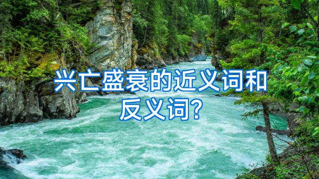 兴亡盛衰的近义词和反义词?