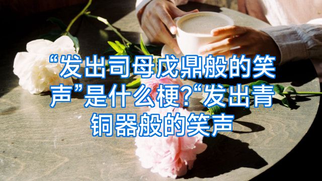 “发出司母戊鼎般的笑声”是什么梗?“发出青铜器般的笑声