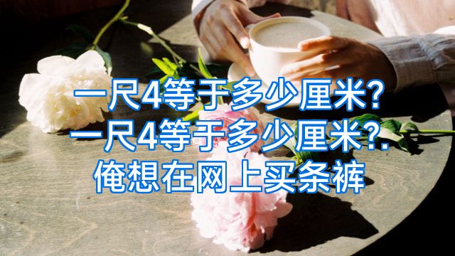 一尺4等于多少厘米?一尺4等于多少厘米?.俺想在网上买条裤