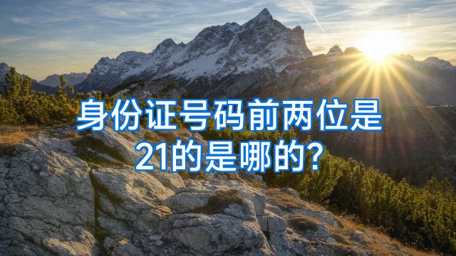 身份证号码前两位是21的是哪的?