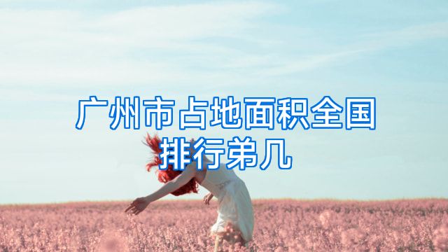 广州市占地面积全国排行弟几