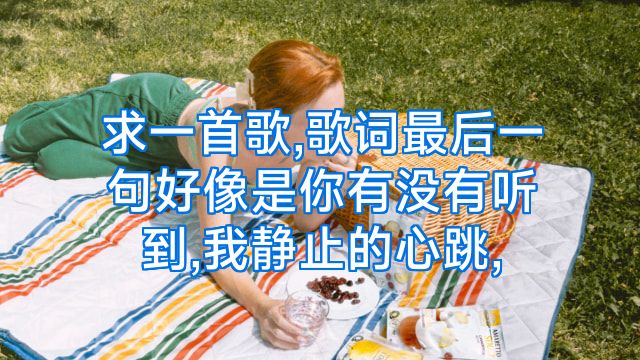 求一首歌,歌词最后一句好像是你有没有听到,我静止的心跳,
