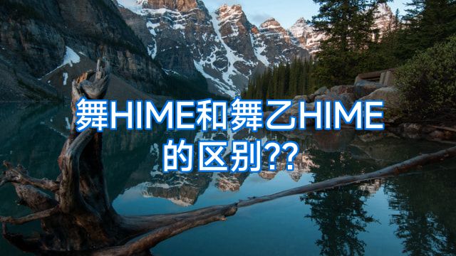 舞HIME和舞乙HIME的区别??