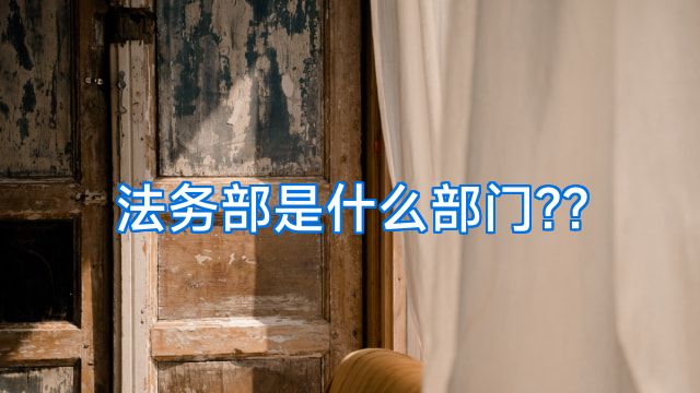 法务部是什么部门??
