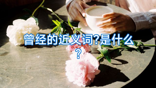 曾经的近义词?是什么?