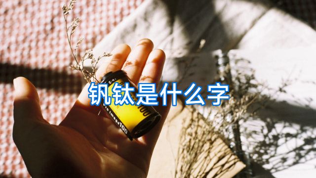钒钛是什么字