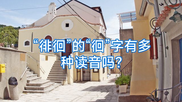 “徘徊”的“徊”字有多种读音吗?