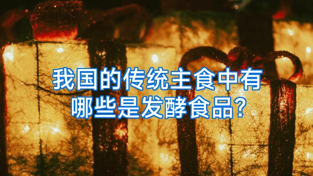 我国的传统主食中有哪些是发酵食品?