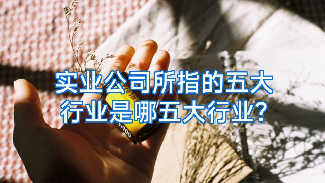 实业公司所指的五大行业是哪五大行业?