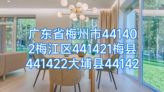 广东省梅州市441402梅江区441421梅县441422大埔县44142