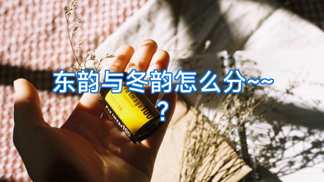 东韵与冬韵怎么分~~?