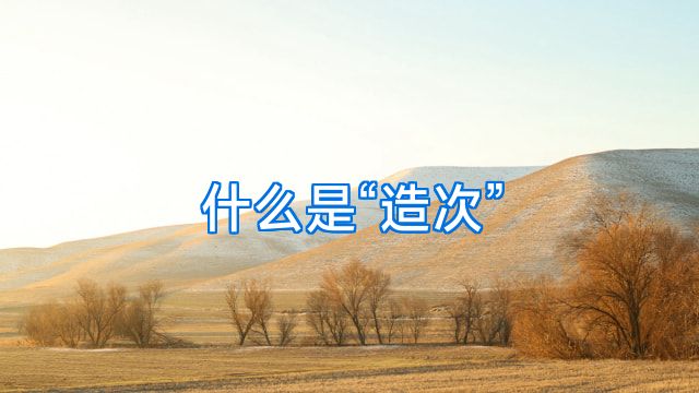 什么是“造次”