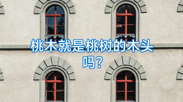 桃木就是桃树的木头吗?