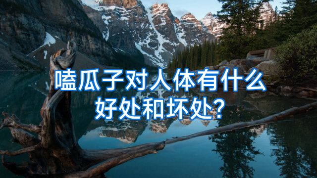 嗑瓜子对人体有什么好处和坏处?