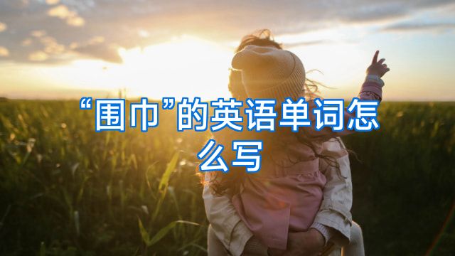 “围巾”的英语单词怎么写
