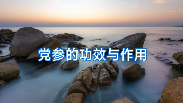 党参的功效与作用
