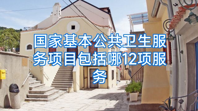 国家基本公共卫生服务项目包括哪12项服务