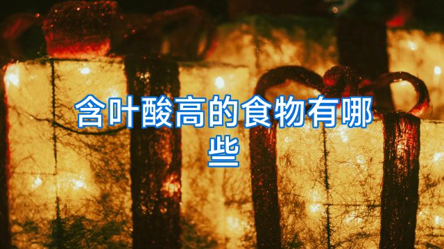 含叶酸高的食物有哪些