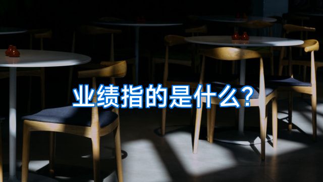 业绩指的是什么?
