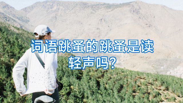 词语跳蚤的跳蚤是读轻声吗?