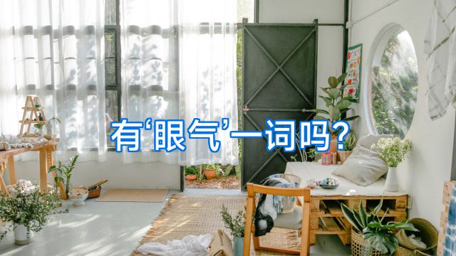 有‘眼气’一词吗?