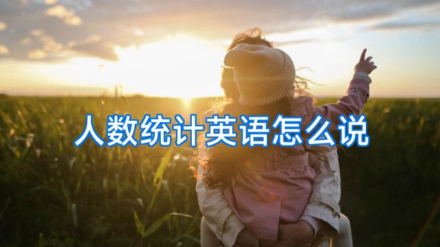 人数统计英语怎么说