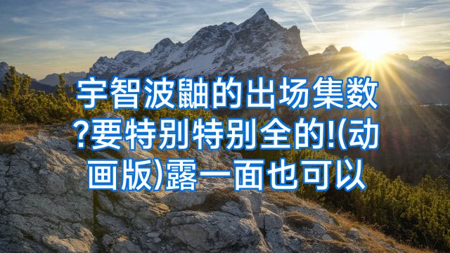 宇智波鼬的出场集数?要特别特别全的!(动画版)露一面也可以