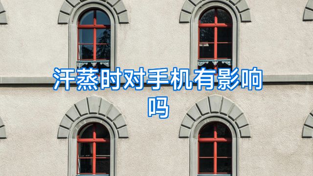 汗蒸时对手机有影响吗