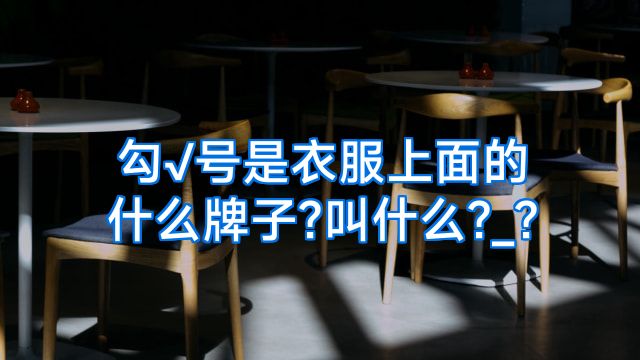 勾√号是衣服上面的什么牌子?叫什么?_?