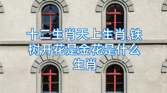 十二生肖天上生肖,铁树开花是金花是什么生肖