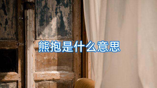 熊抱是什么意思