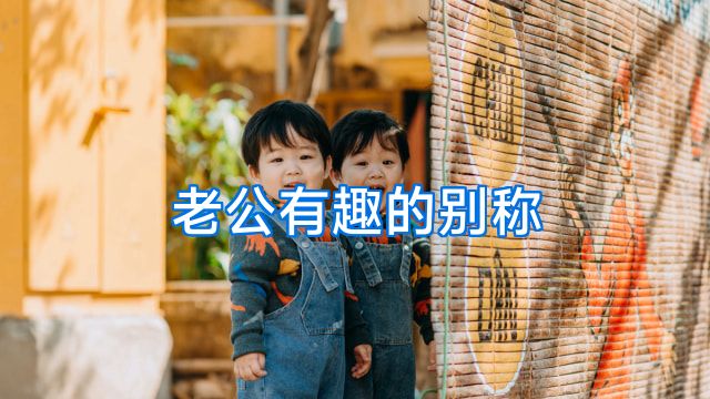 老公有趣的别称