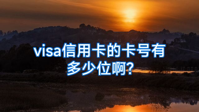 visa信用卡的卡号有多少位啊?