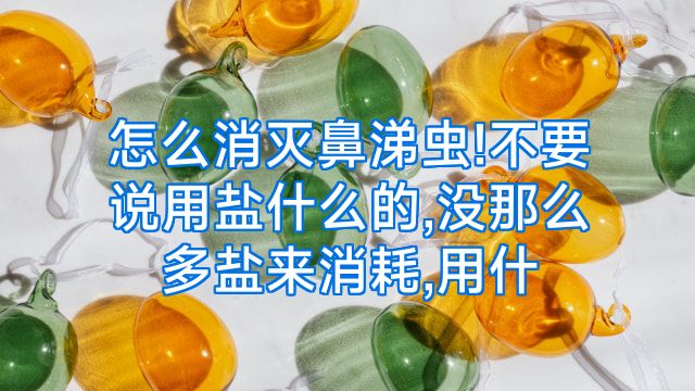 怎么消灭鼻涕虫!不要说用盐什么的,没那么多盐来消耗,用什