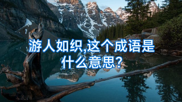 游人如织,这个成语是什么意思?