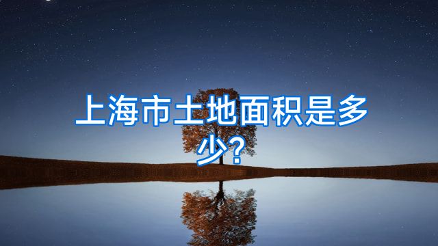 上海市土地面积是多少?