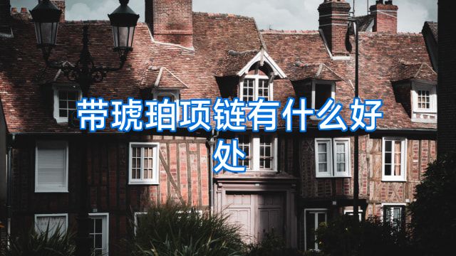 带琥珀项链有什么好处