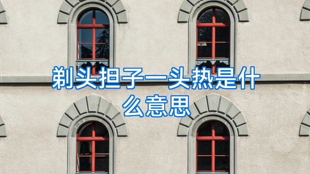 剃头担子一头热是什么意思
