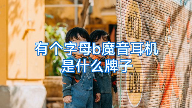 有个字母b魔音耳机是什么牌子