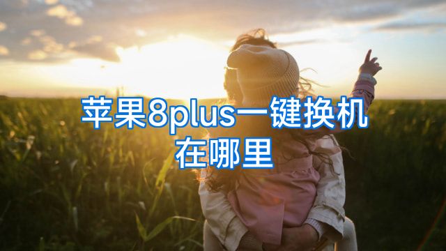 苹果8plus一键换机在哪里