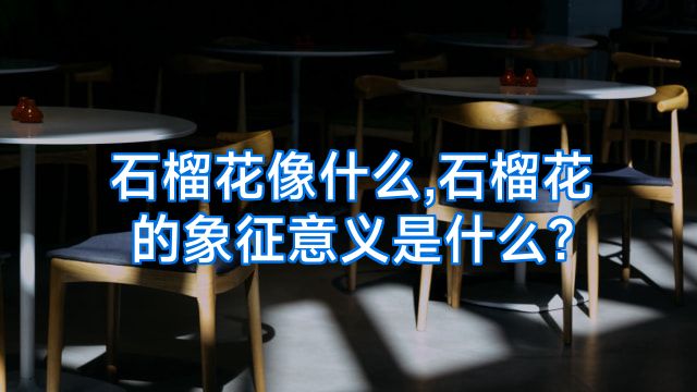石榴花像什么,石榴花的象征意义是什么?