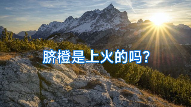 脐橙是上火的吗?